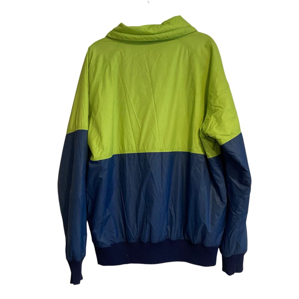 Marmot Lime Green Blue Anorak 3M Thinsulate Lightweight Macaw Coat Size Large - Picture 2 of 16